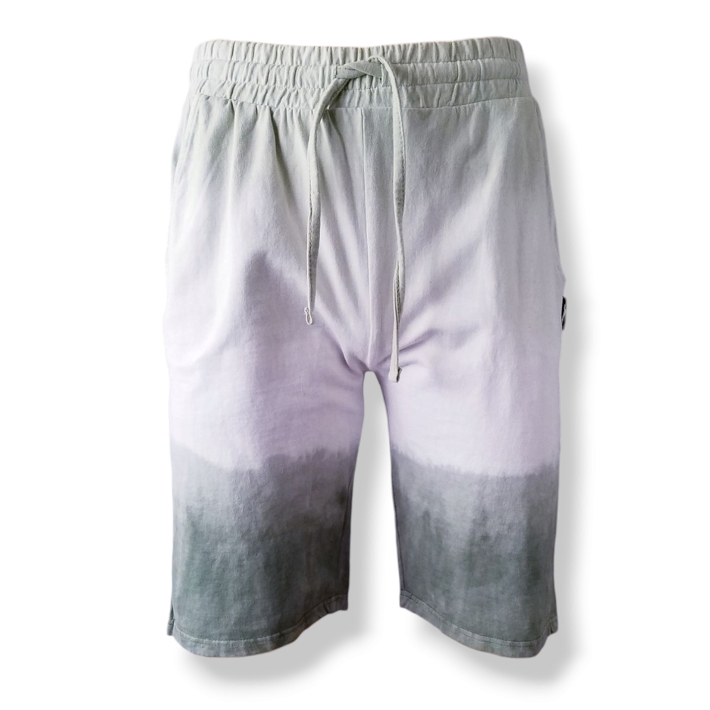 Fly Society Green To White Ombre Knit Shorts Size Large